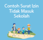 contoh surat izin tidak masuk sekolah