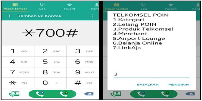 Kemudian tekan angka 700# dan klik “Call”