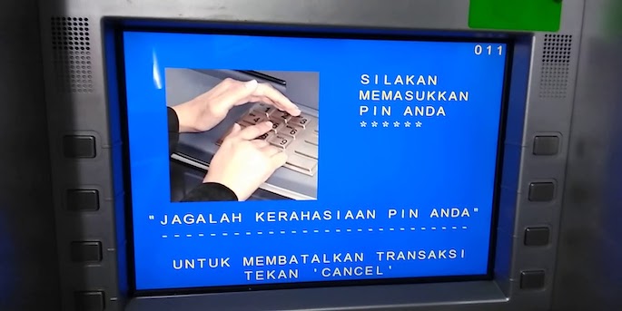 Ketikkan PIN yang diminta. Biasanya berjumlah 6 digit.