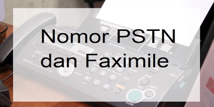 Nomor PSTN dan Faximile