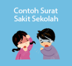 contoh surat sakit sekolah