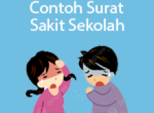 contoh surat sakit sekolah